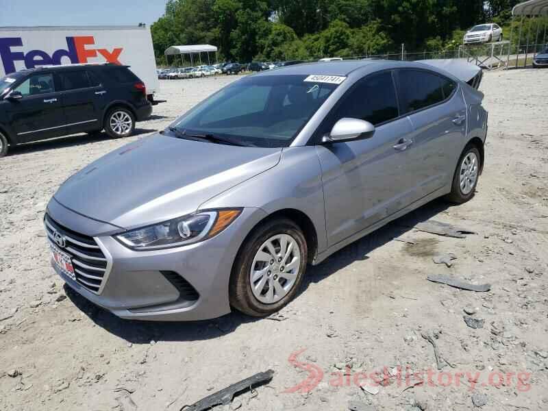 5NPD74LF5HH177873 2017 HYUNDAI ELANTRA