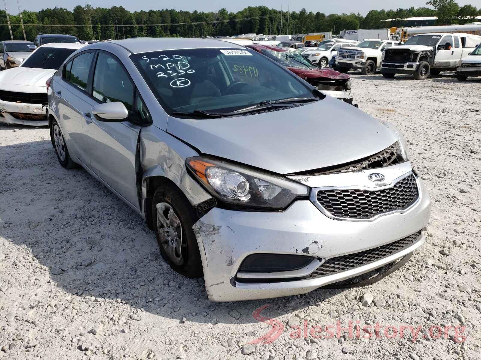 KNAFK4A60G5492330 2016 KIA FORTE