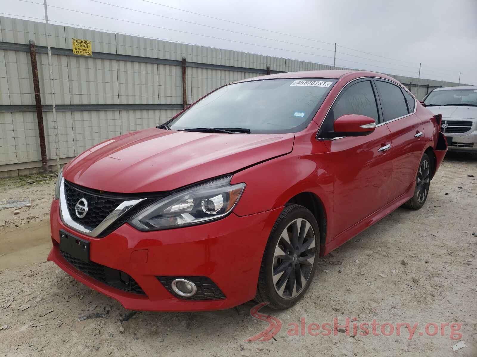 3N1AB7APXKY334017 2019 NISSAN SENTRA