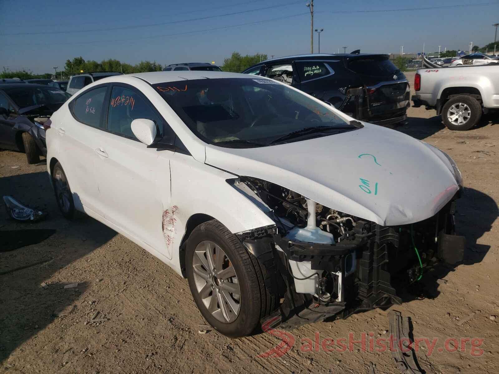 5NPDH4AE2GH668374 2016 HYUNDAI ELANTRA