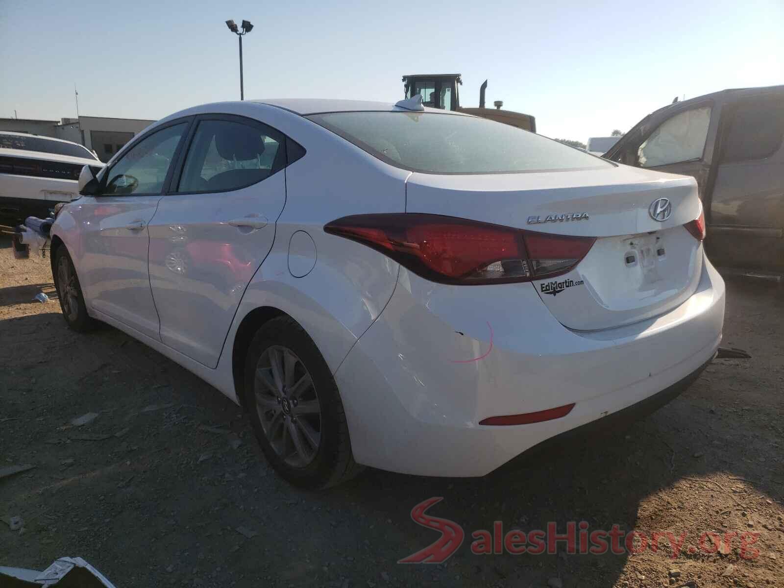 5NPDH4AE2GH668374 2016 HYUNDAI ELANTRA