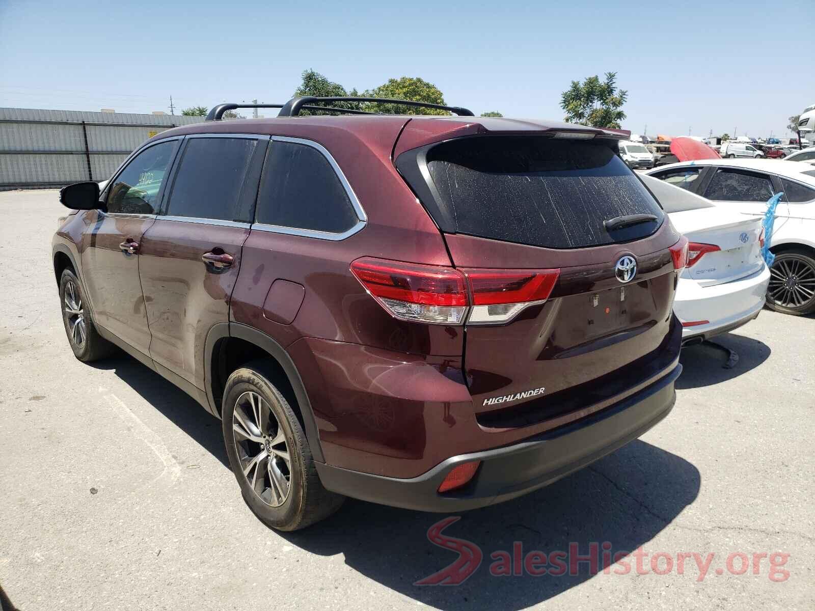 5TDZARFH8KS045323 2019 TOYOTA HIGHLANDER