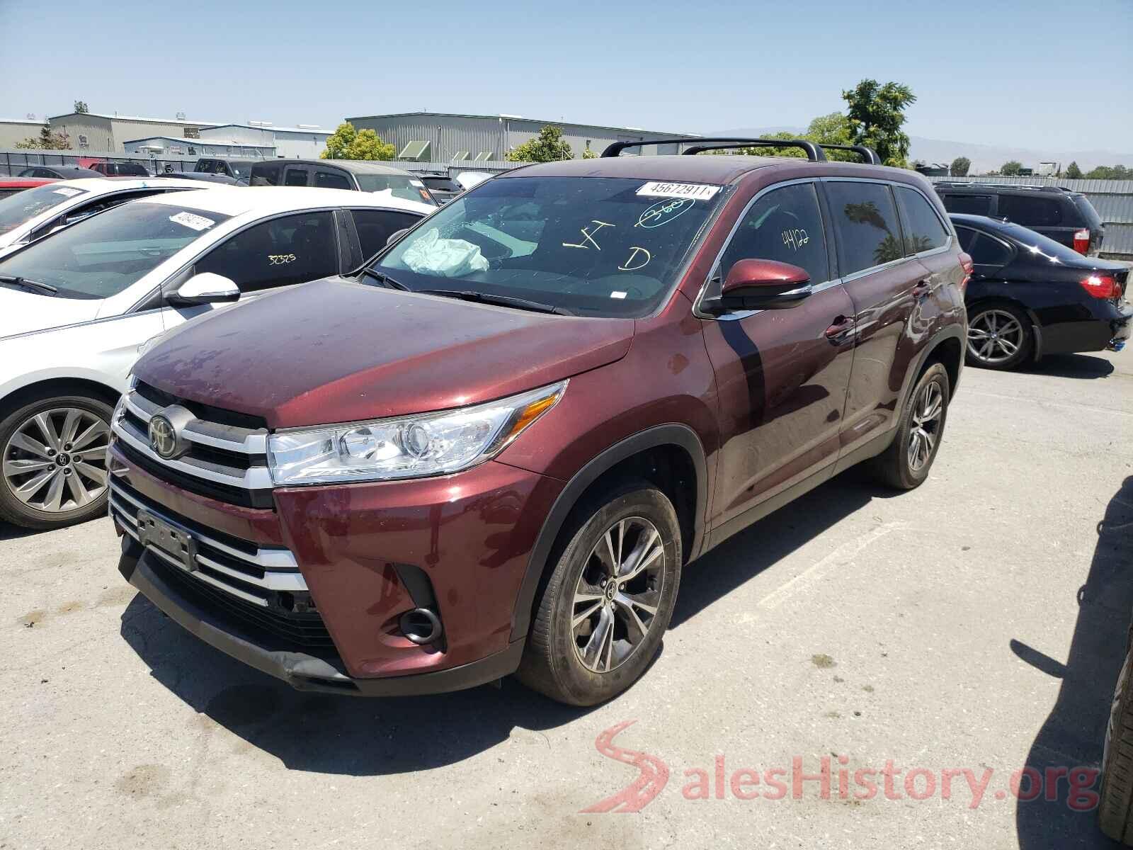 5TDZARFH8KS045323 2019 TOYOTA HIGHLANDER