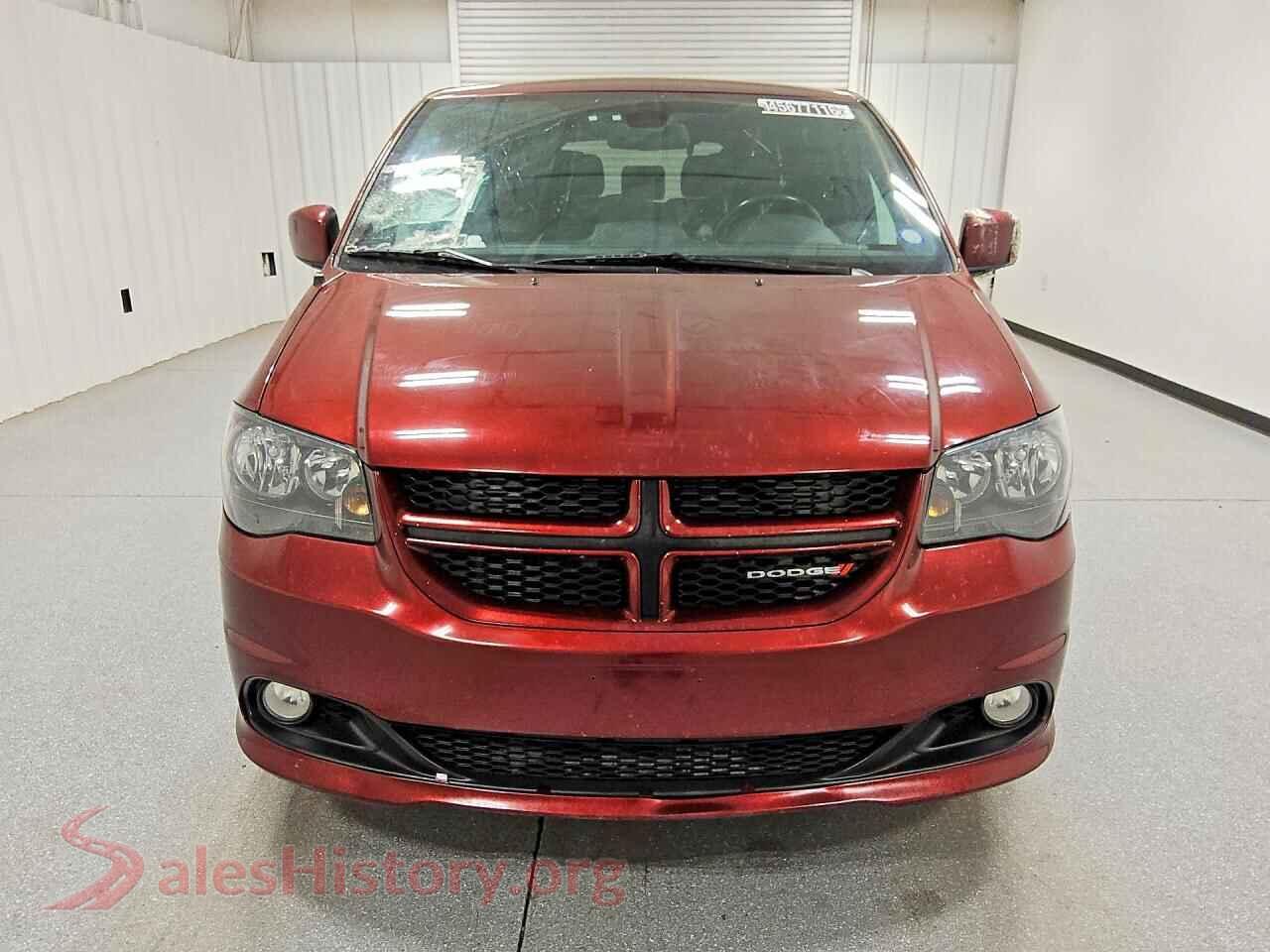 2019 DODGE CARAVAN VIN 2C4RDGEG4KR768681, rear view