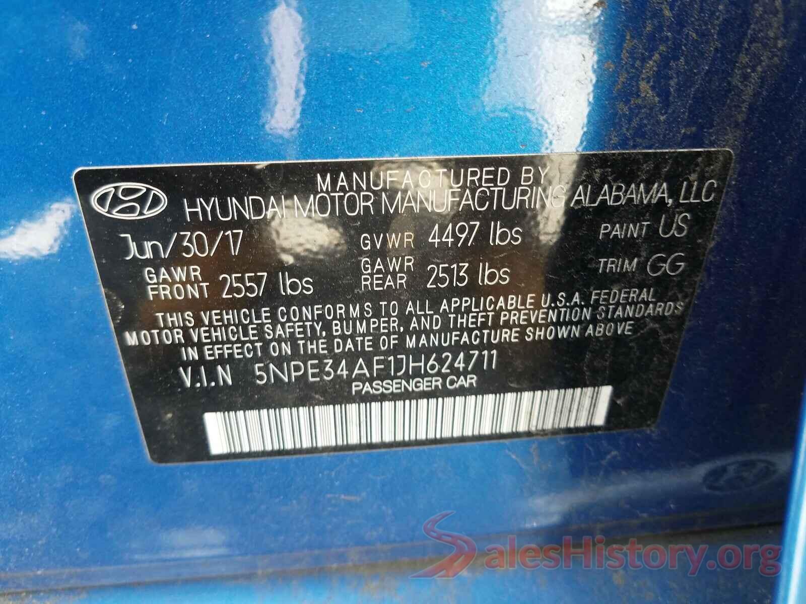 5NPE34AF1JH624711 2018 HYUNDAI SONATA