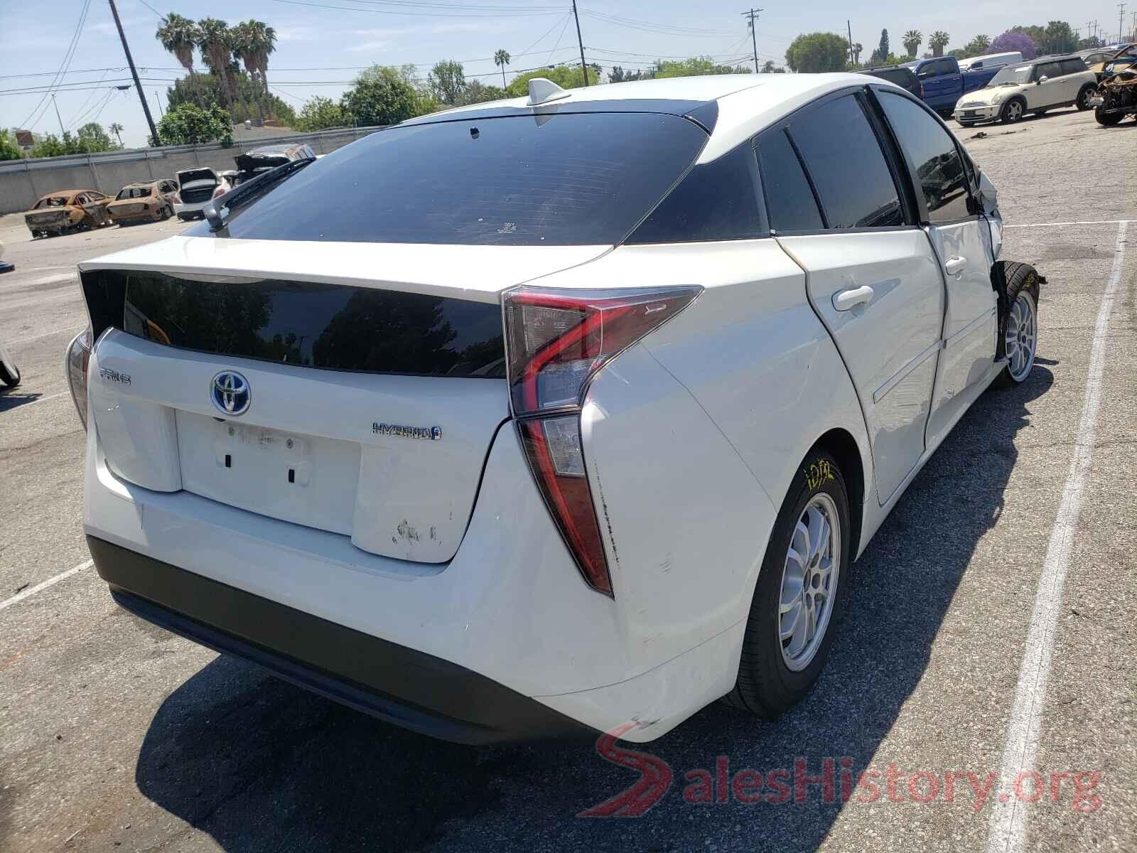 JTDKARFU9G3011740 2016 TOYOTA PRIUS