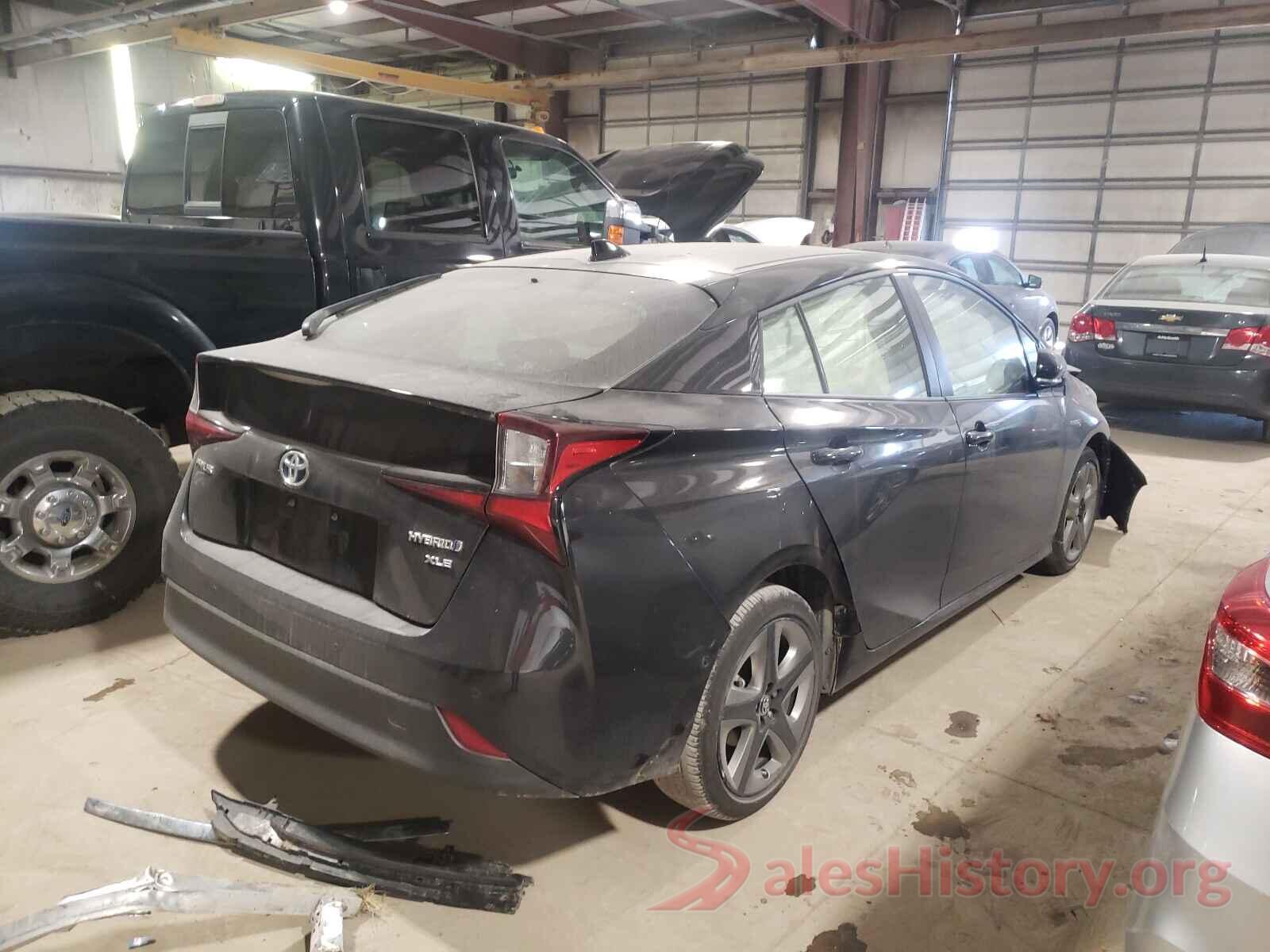 JTDKARFU2K3093304 2019 TOYOTA PRIUS