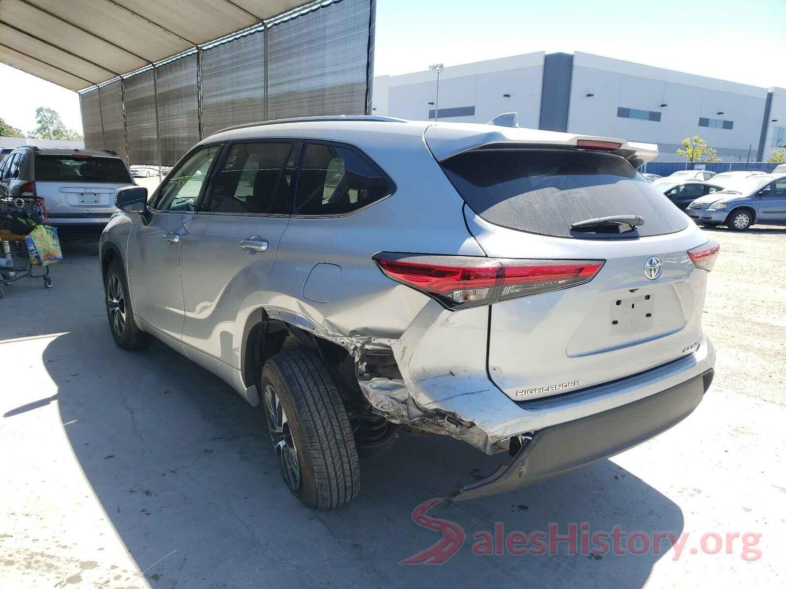 5TDGZRBH2LS503722 2020 TOYOTA HIGHLANDER