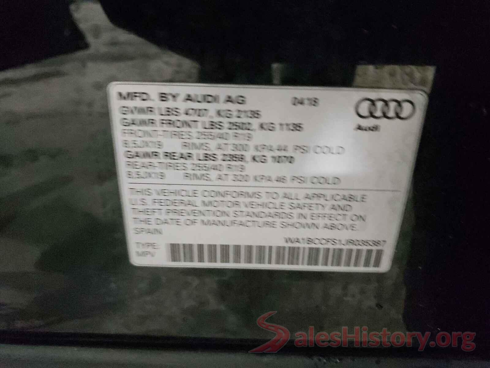 WA1BCCFS1JR035387 2018 AUDI Q3