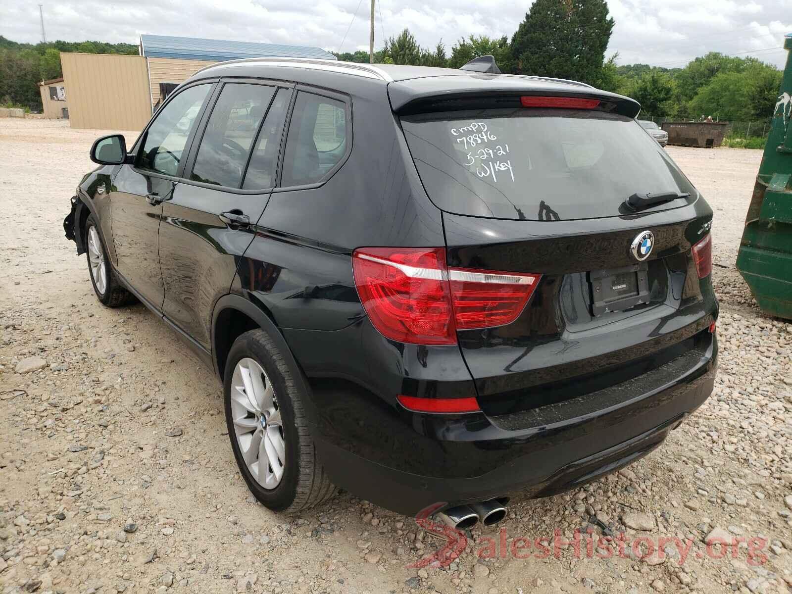 5UXWX9C3XH0W78846 2017 BMW X3