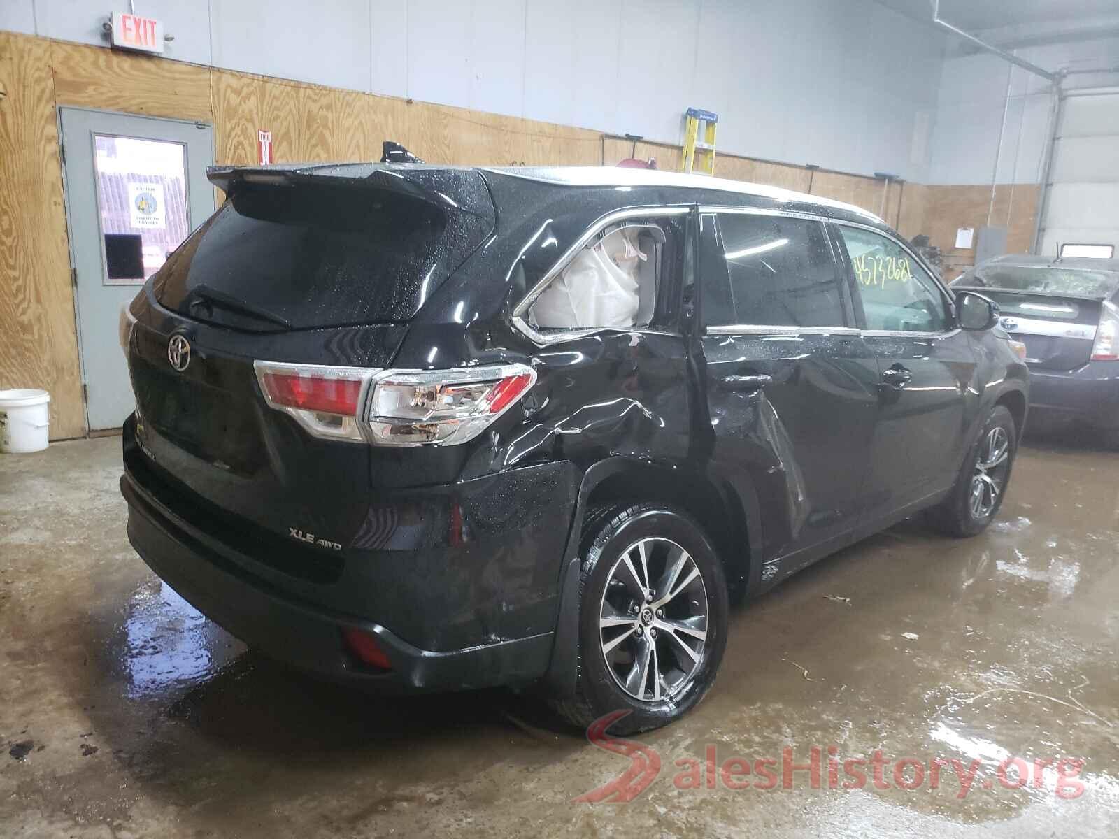 5TDJKRFH7GS327292 2016 TOYOTA HIGHLANDER