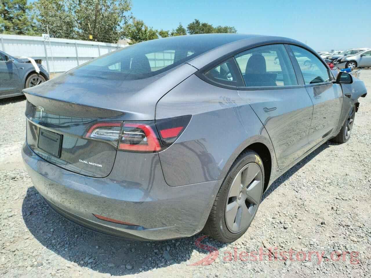 5YJ3E1EB6NF167146 2022 TESLA MODEL 3