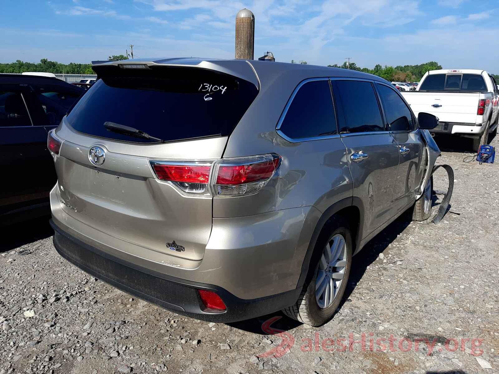 5TDZKRFH3GS144958 2016 TOYOTA HIGHLANDER