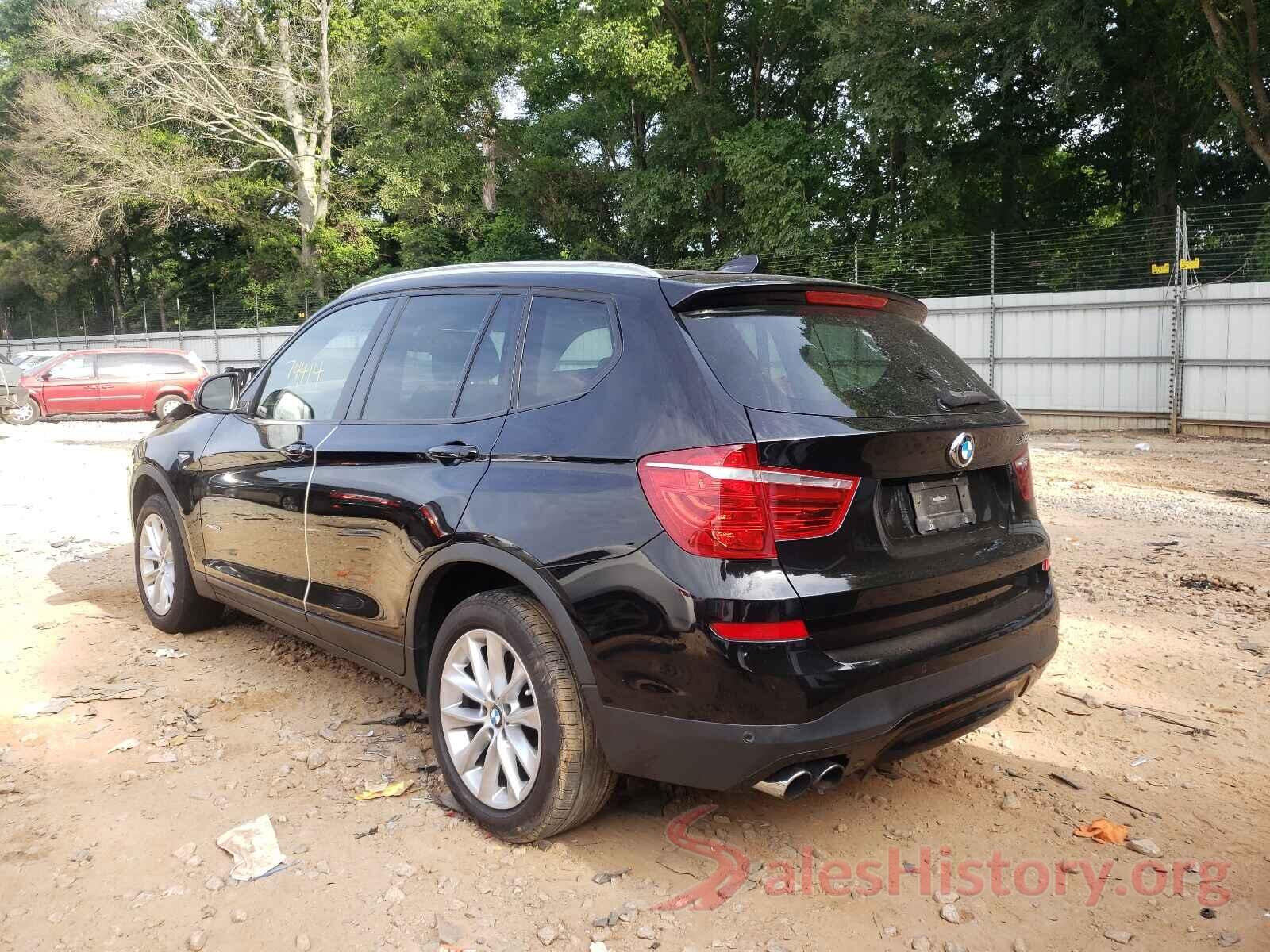 5UXWX9C5XG0D64892 2016 BMW X3