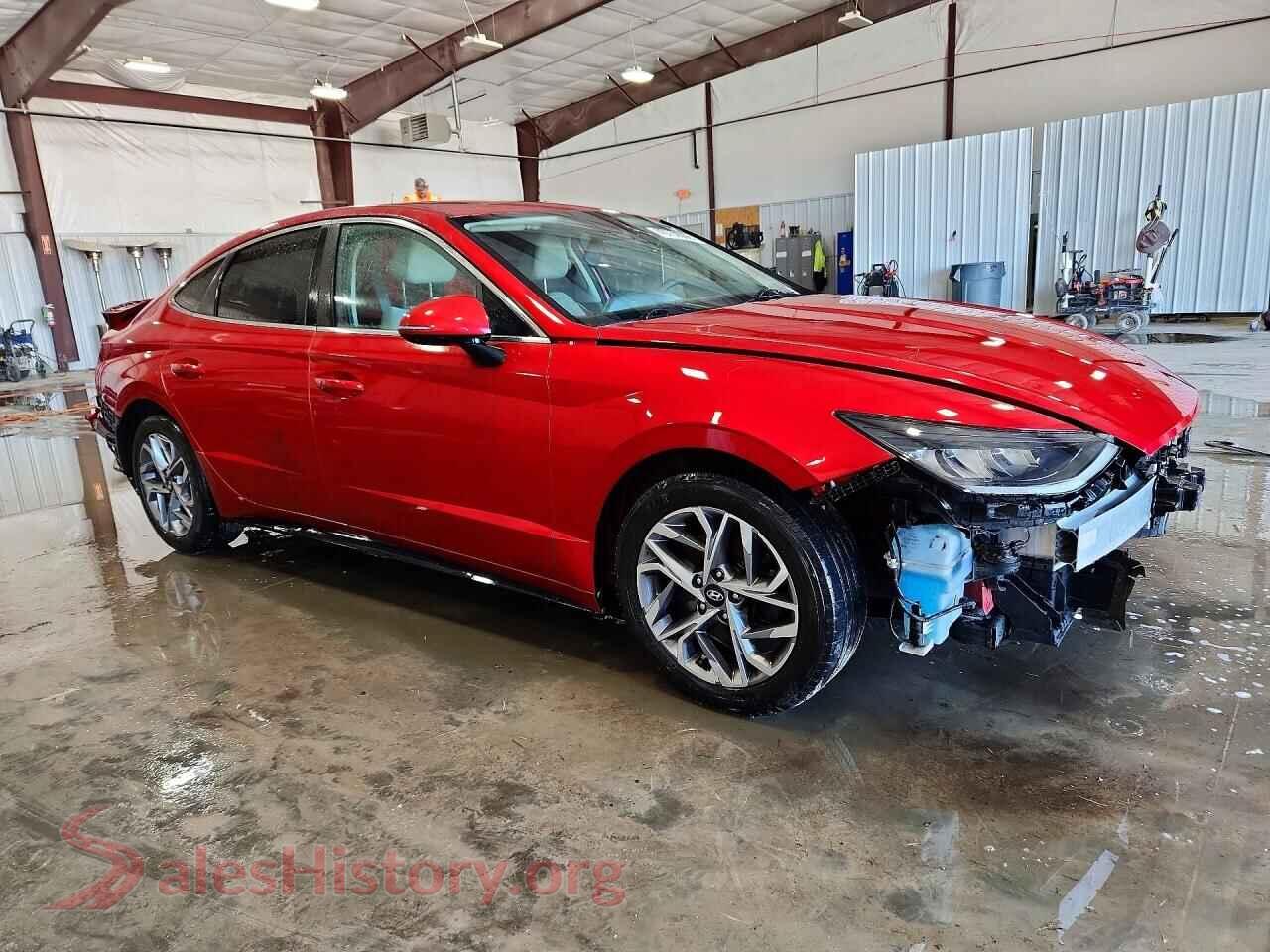2020 HYUNDAI SONATA VIN 5NPEL4JA2LH003324, rear 3/4 view