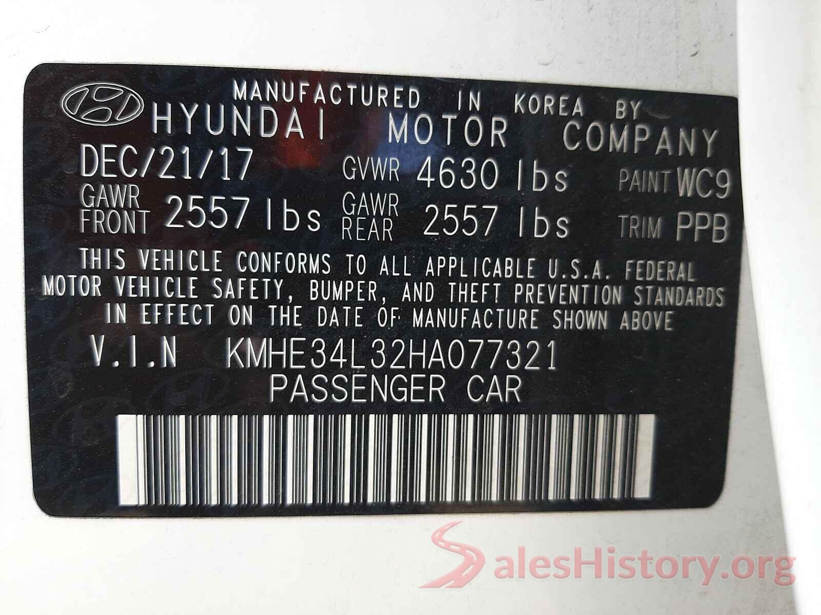 KMHE34L32HA077321 2017 HYUNDAI SONATA