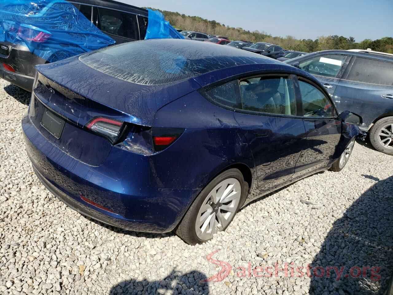 5YJ3E1EAXNF370158 2022 TESLA MODEL 3