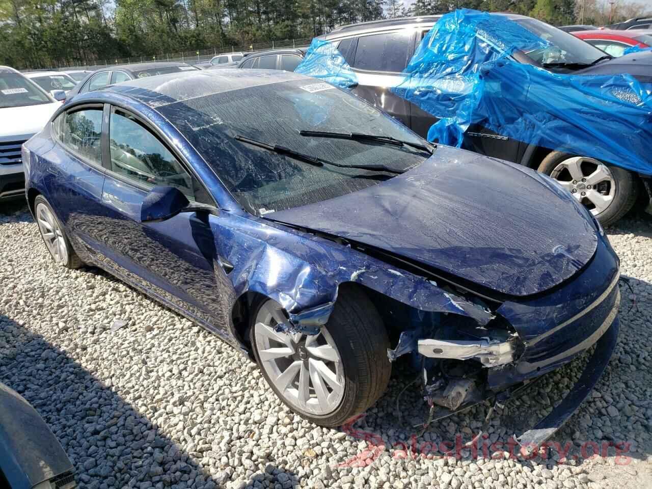 5YJ3E1EAXNF370158 2022 TESLA MODEL 3