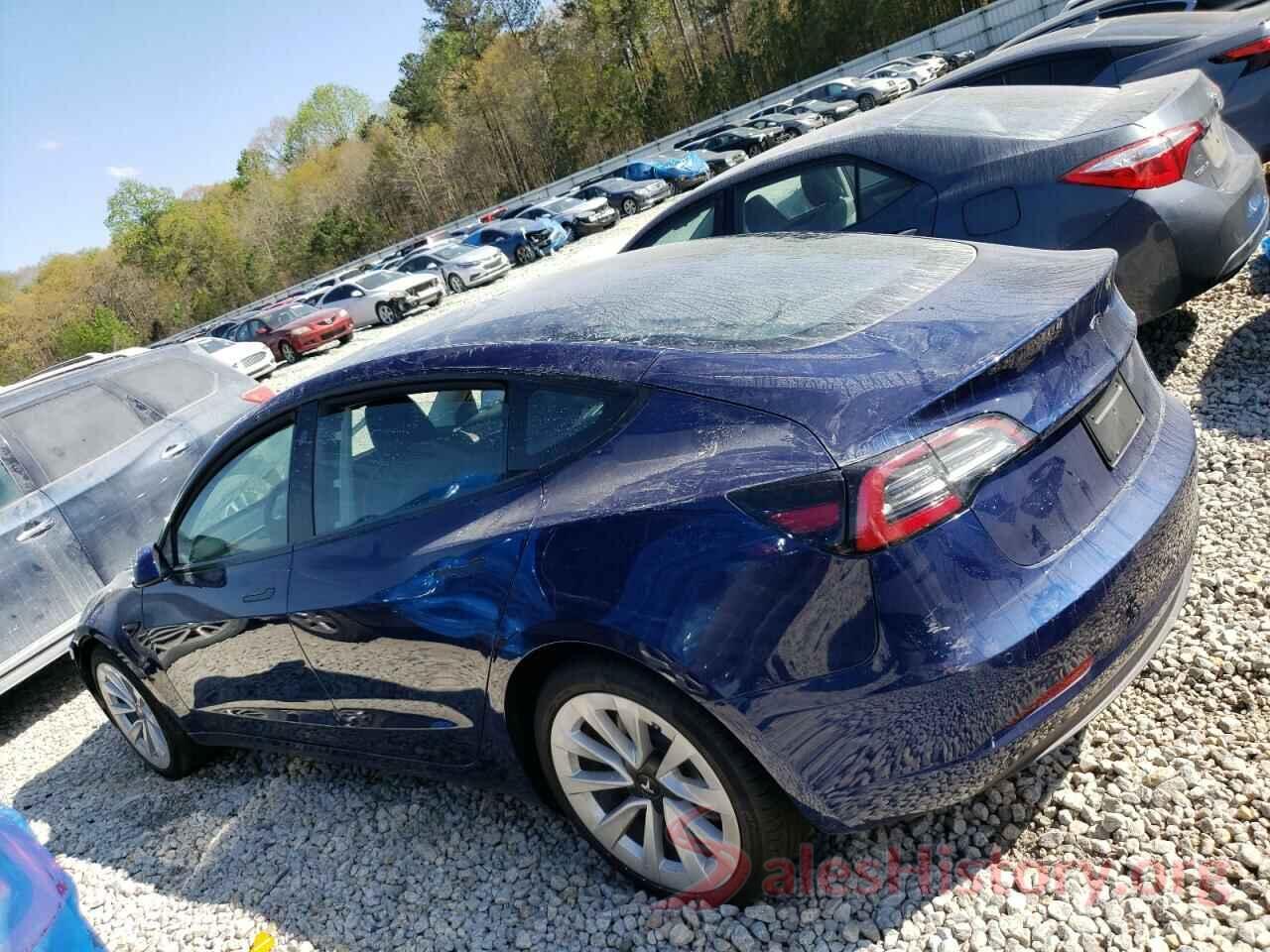 5YJ3E1EAXNF370158 2022 TESLA MODEL 3