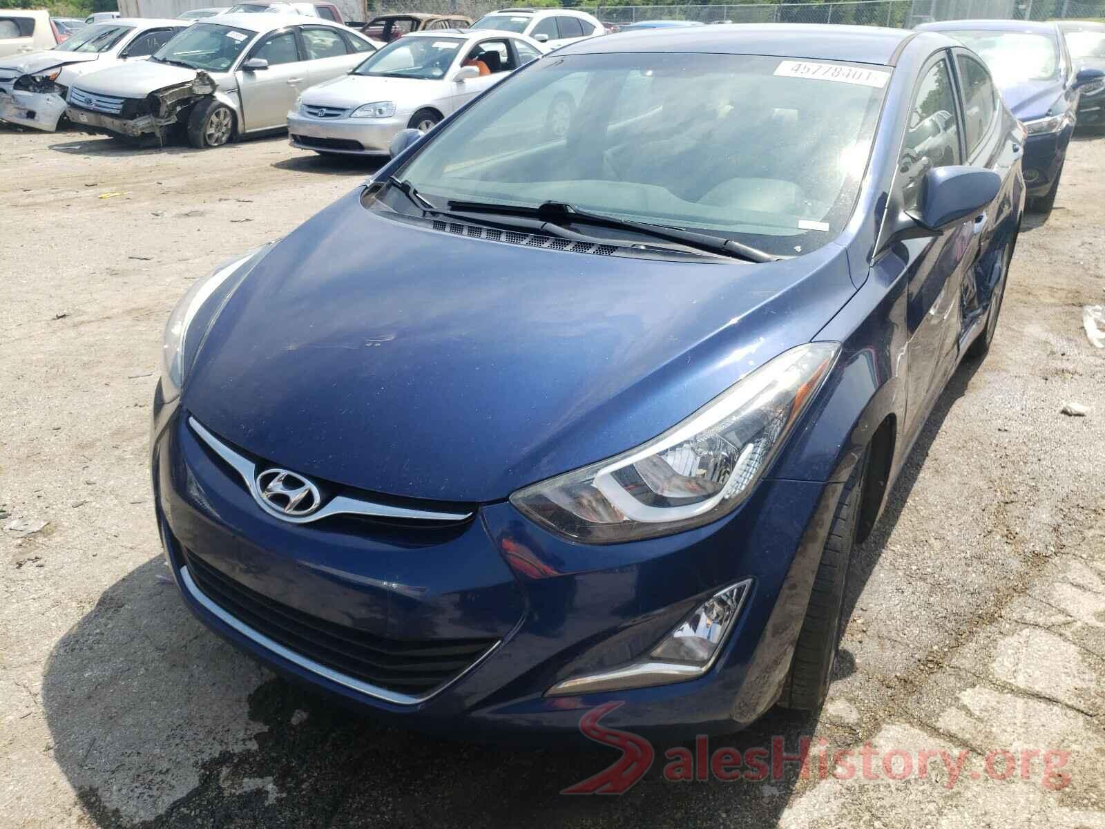 5NPDH4AE3GH688956 2016 HYUNDAI ELANTRA