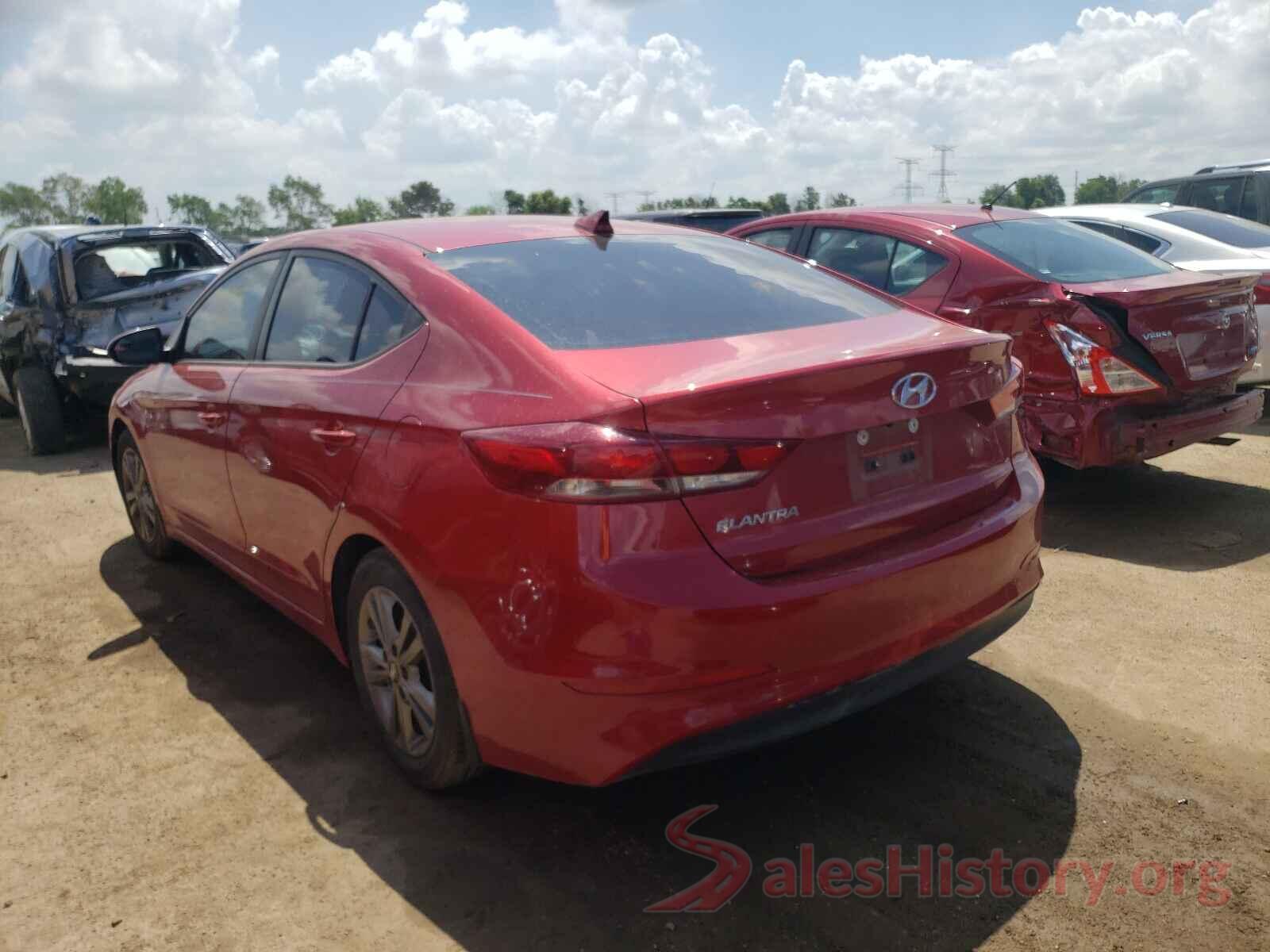 5NPD84LF6HH017160 2017 HYUNDAI ELANTRA