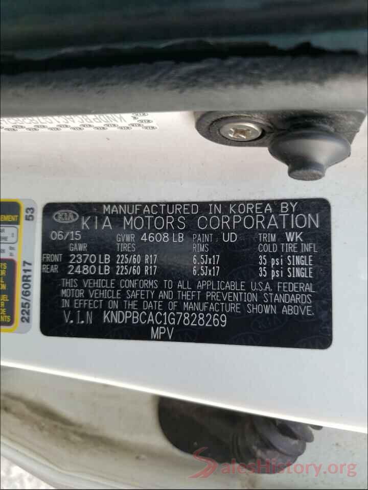 KNDPBCAC1G7828269 2016 KIA SPORTAGE