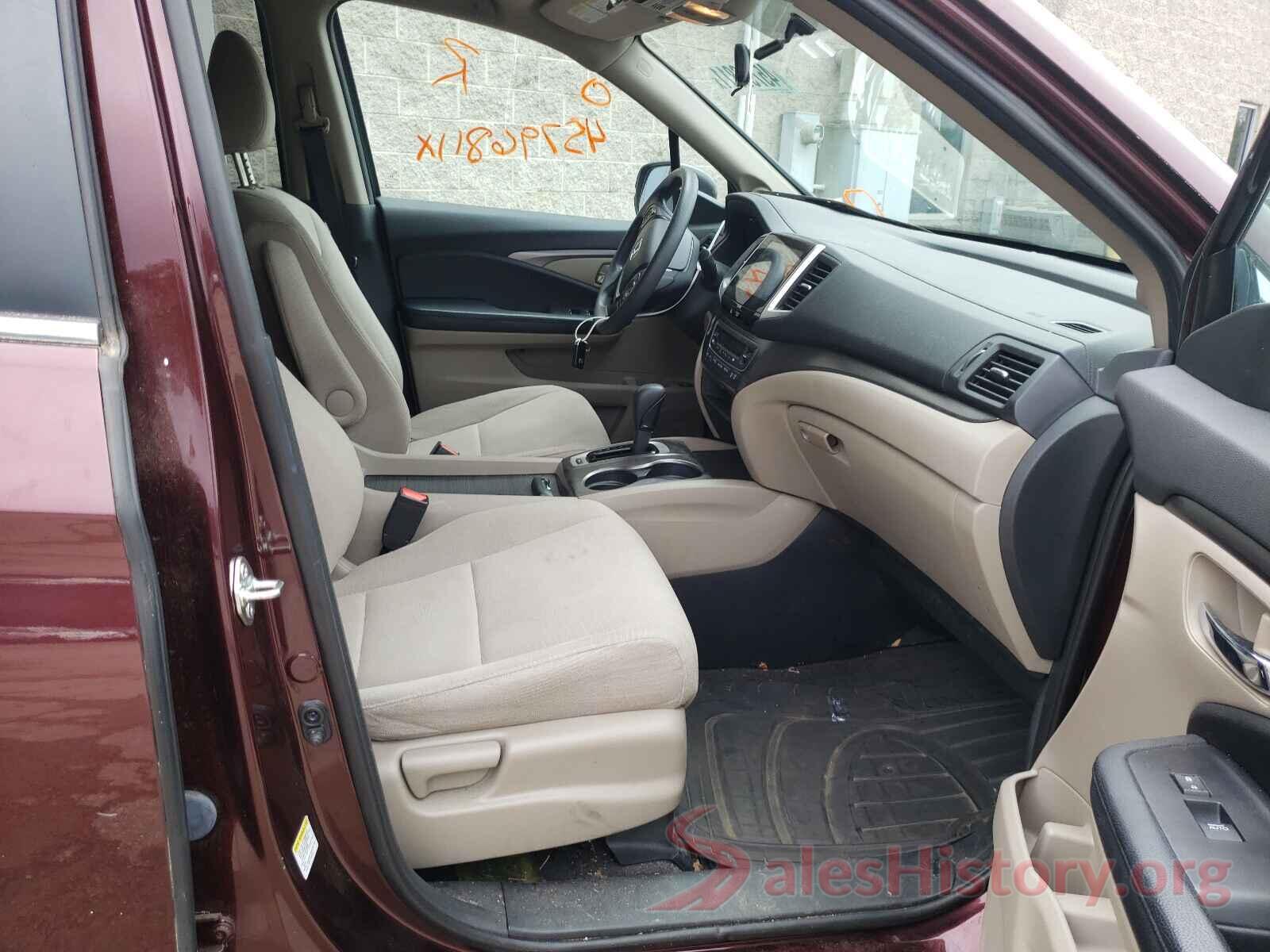 5FNYF5H3XGB001875 2016 HONDA PILOT