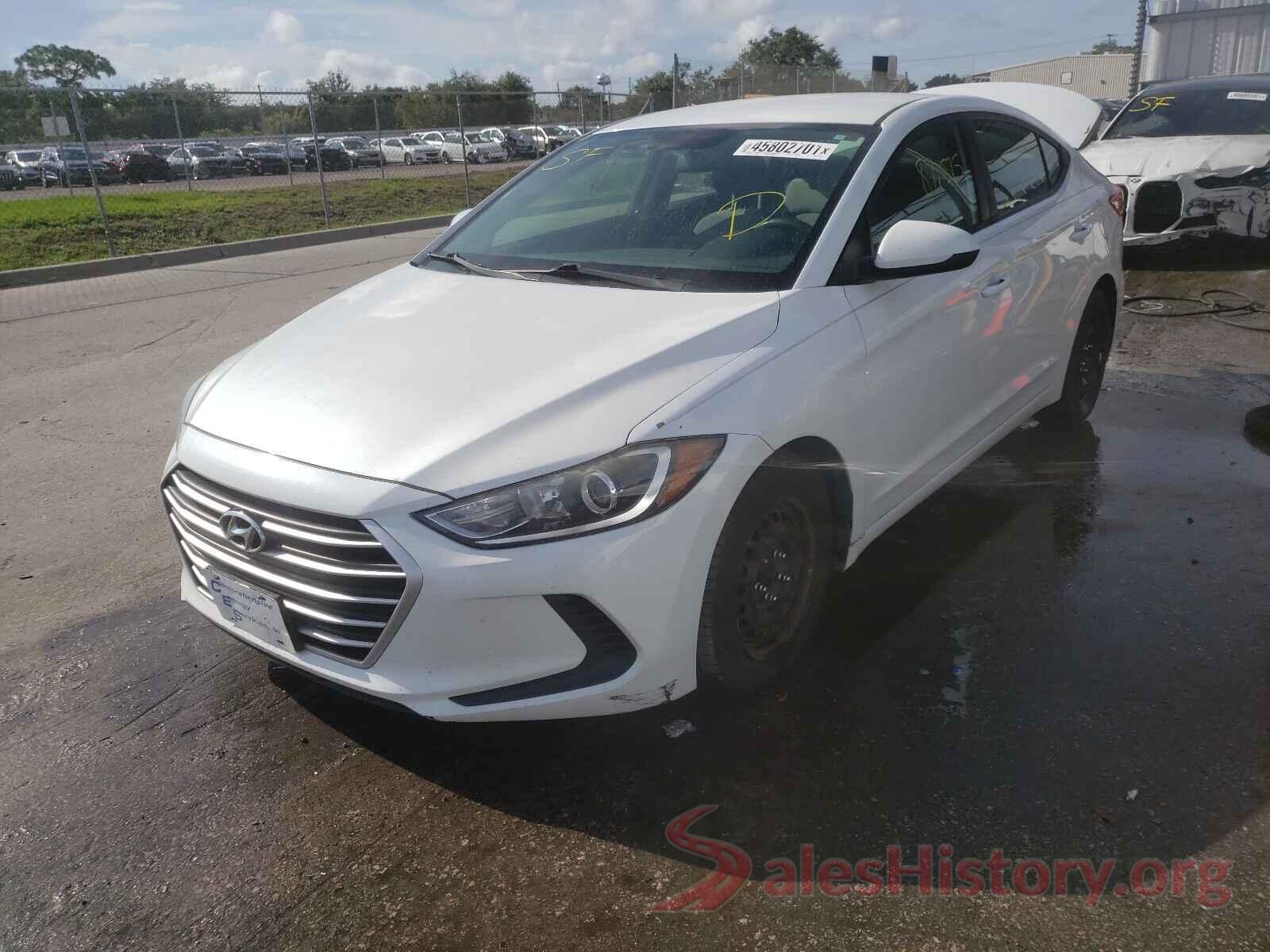 5NPD74LF5HH165884 2017 HYUNDAI ELANTRA