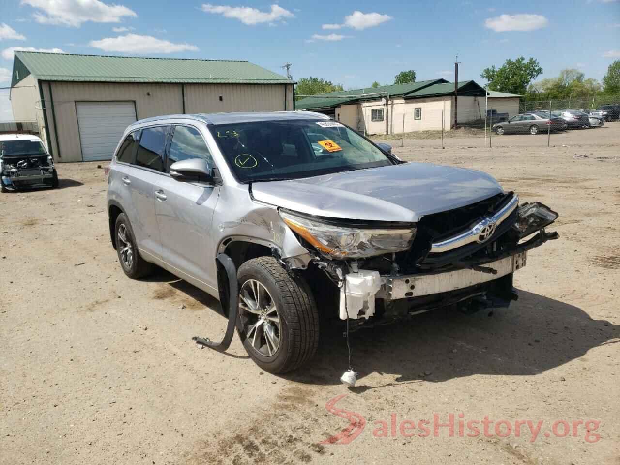 5TDJKRFHXGS349822 2016 TOYOTA HIGHLANDER