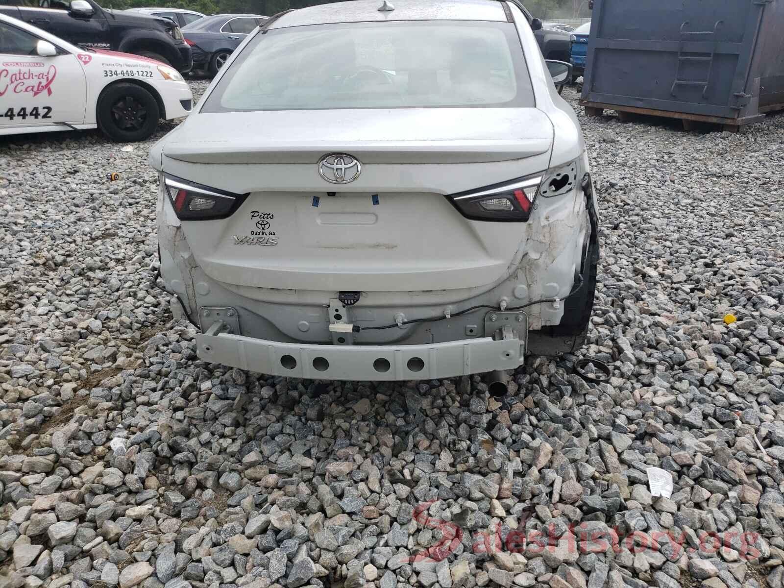 3MYDLBYV8KY523801 2019 TOYOTA YARIS