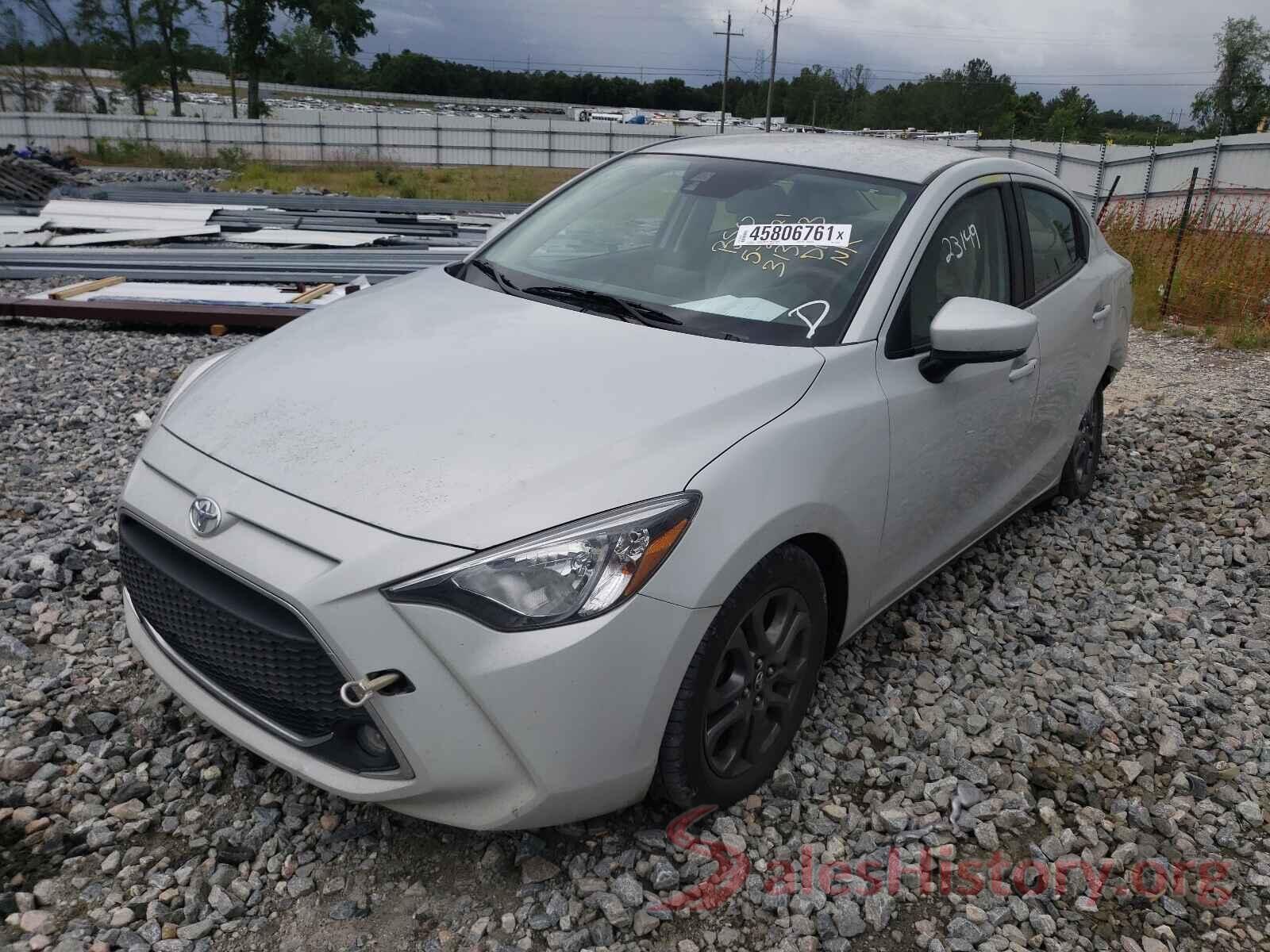 3MYDLBYV8KY523801 2019 TOYOTA YARIS