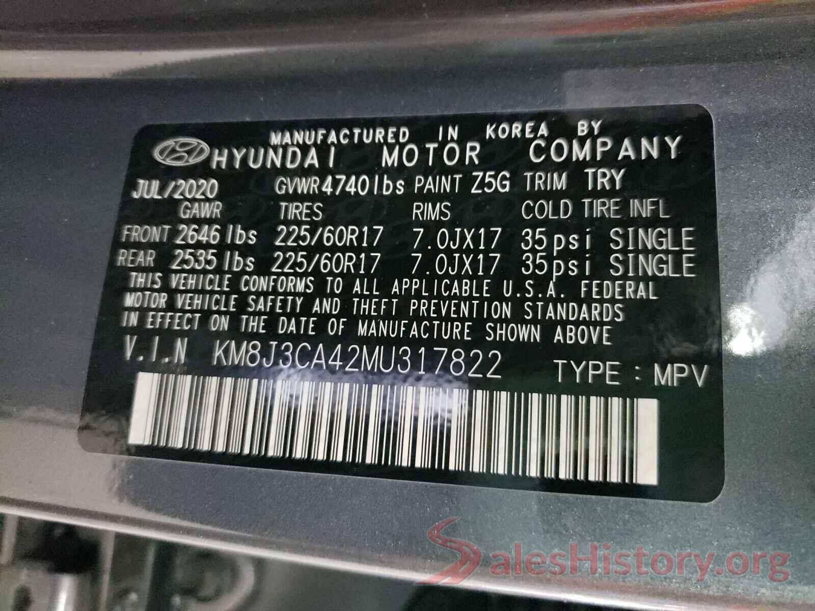 KM8J3CA42MU317822 2021 HYUNDAI TUCSON