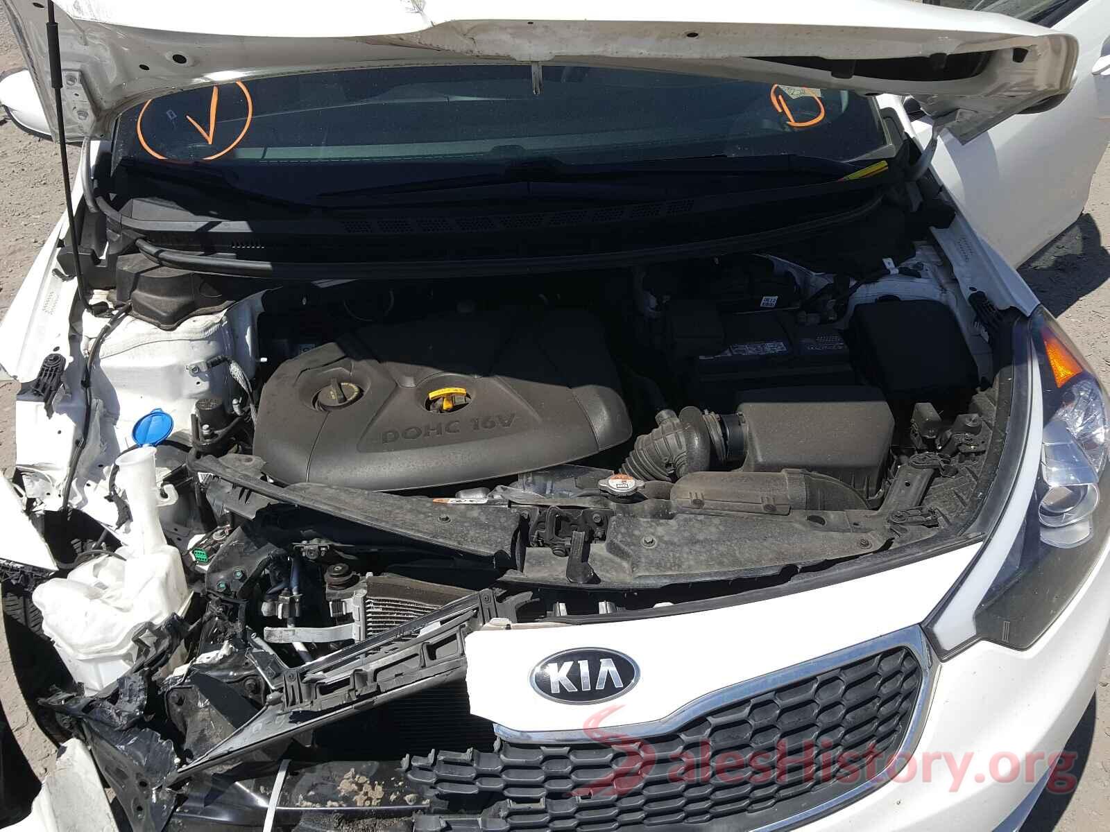 KNAFK4A61G5581162 2016 KIA FORTE