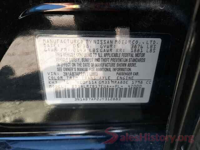 3N1AB7AP2JY312883 2018 NISSAN SENTRA