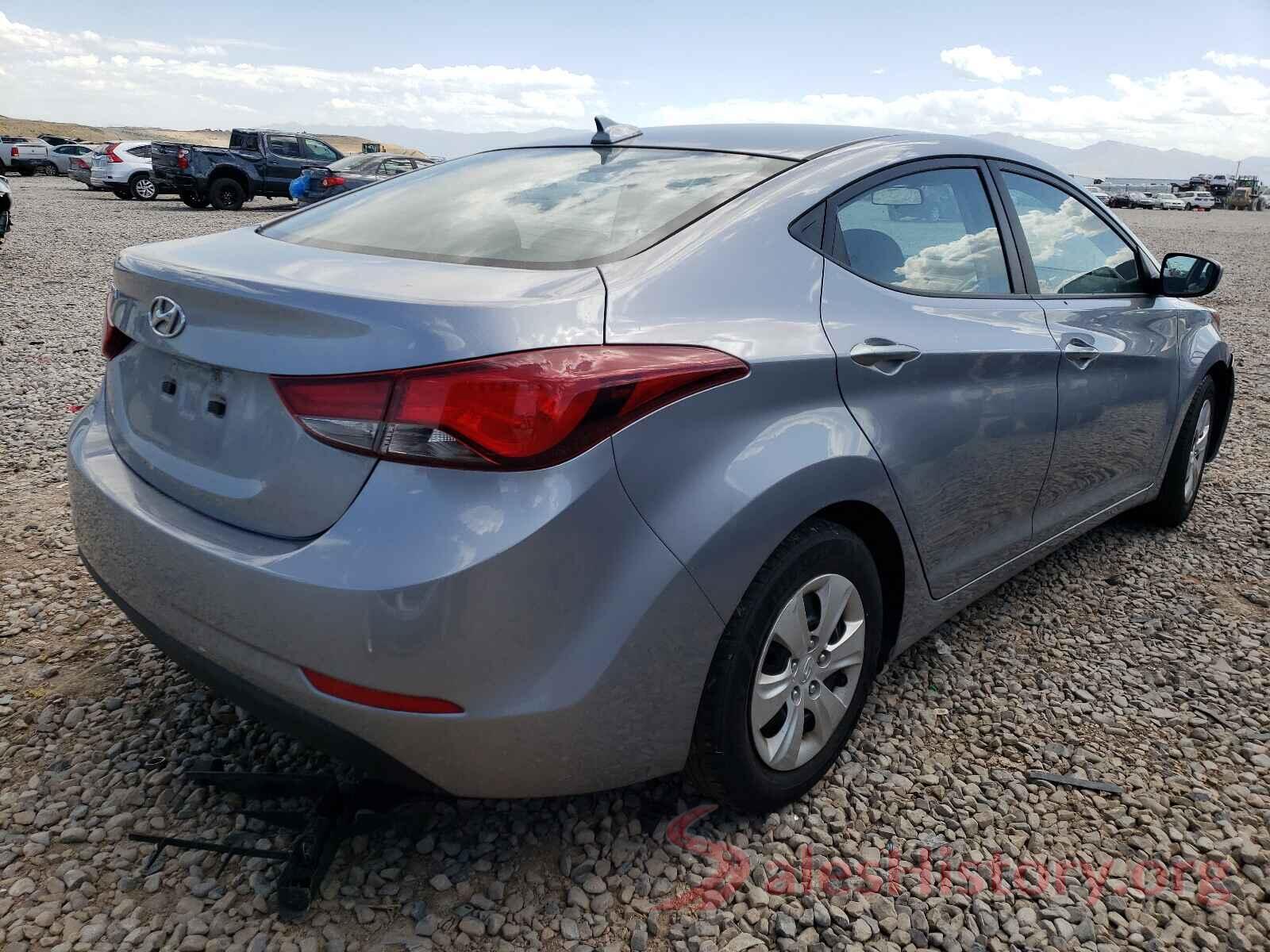 5NPDH4AE4GH787656 2016 HYUNDAI ELANTRA