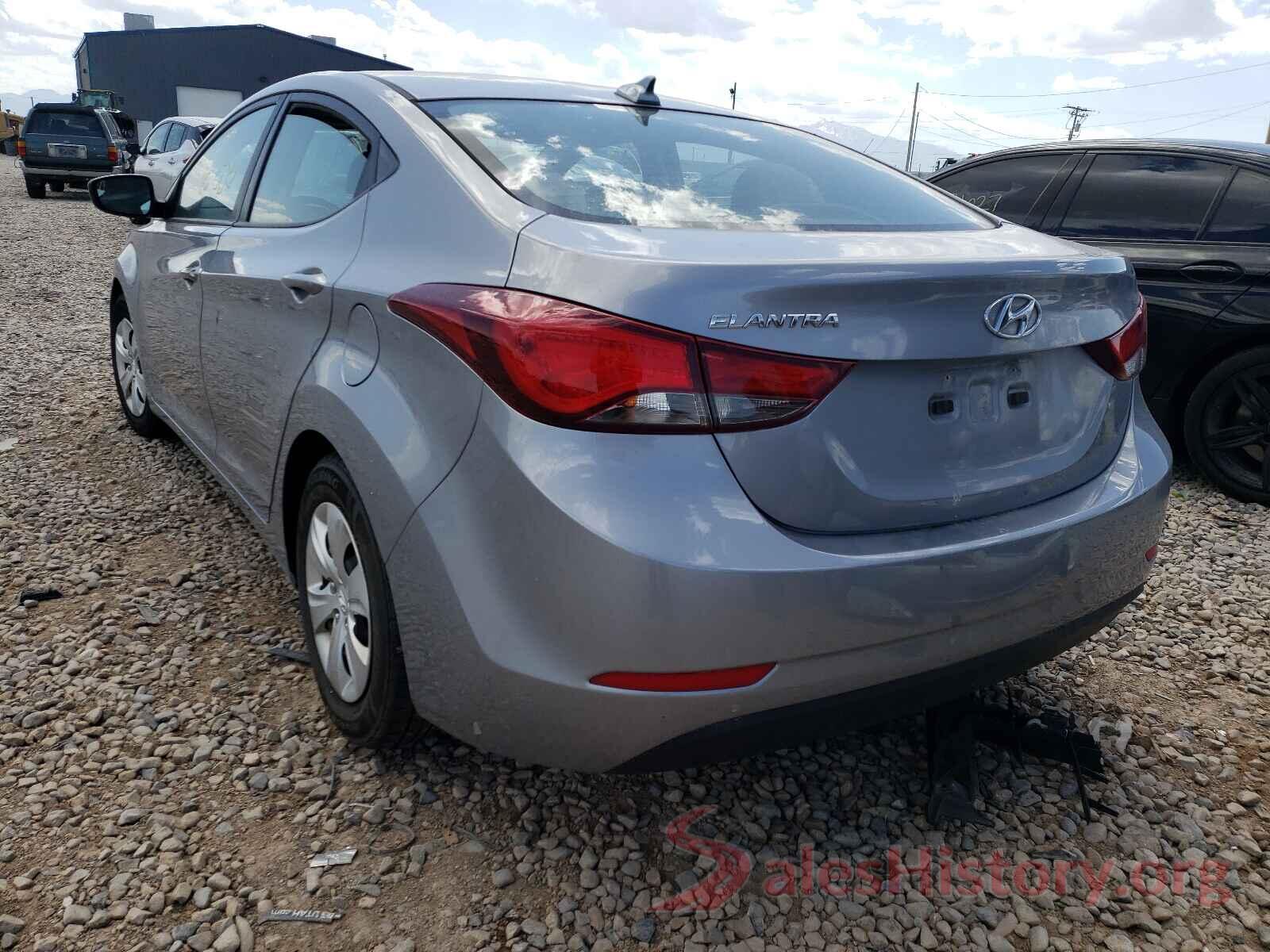 5NPDH4AE4GH787656 2016 HYUNDAI ELANTRA