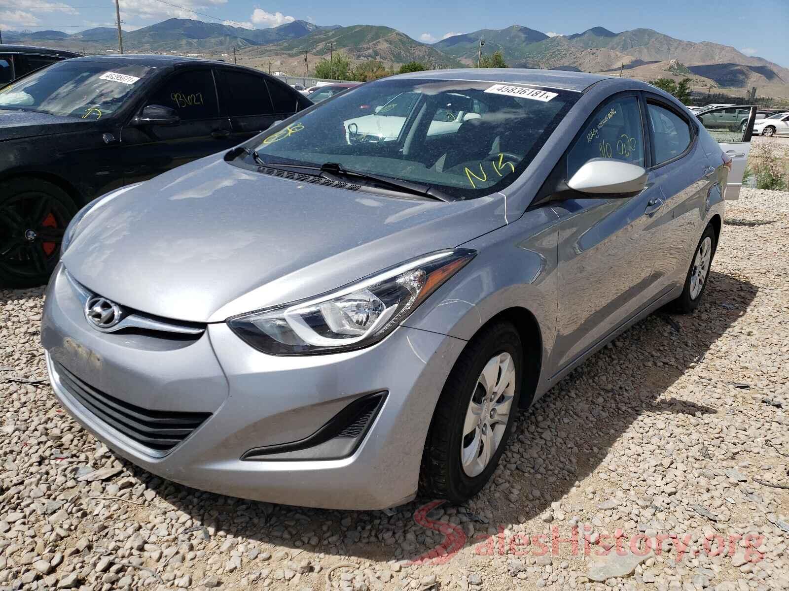 5NPDH4AE4GH787656 2016 HYUNDAI ELANTRA