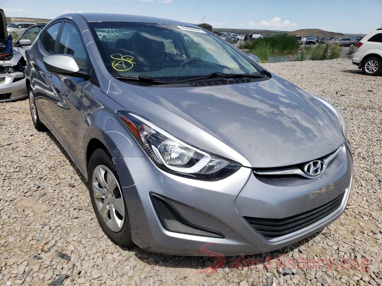 5NPDH4AE4GH787656 2016 HYUNDAI ELANTRA