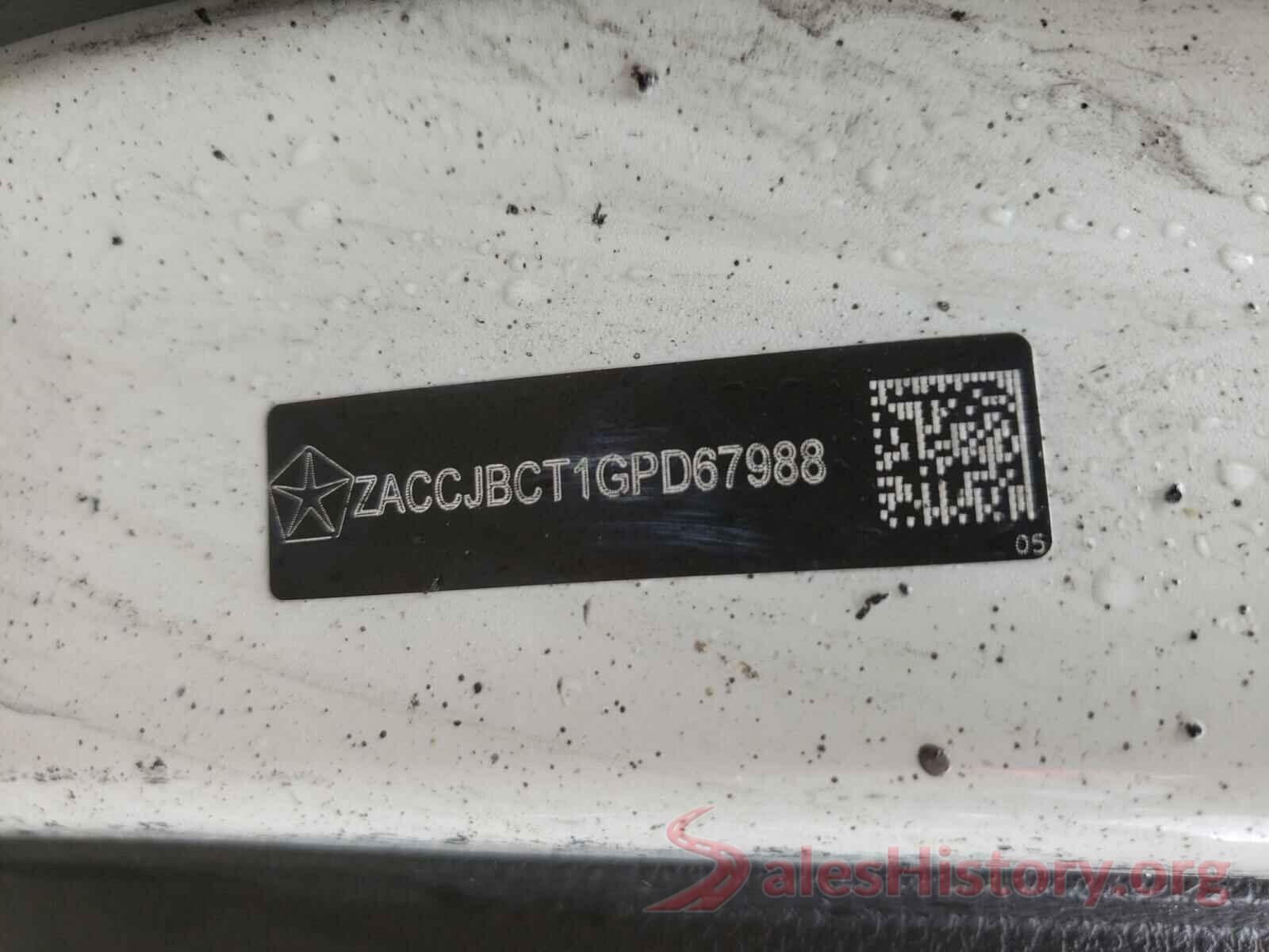 ZACCJBCT1GPD67988 2016 JEEP RENEGADE