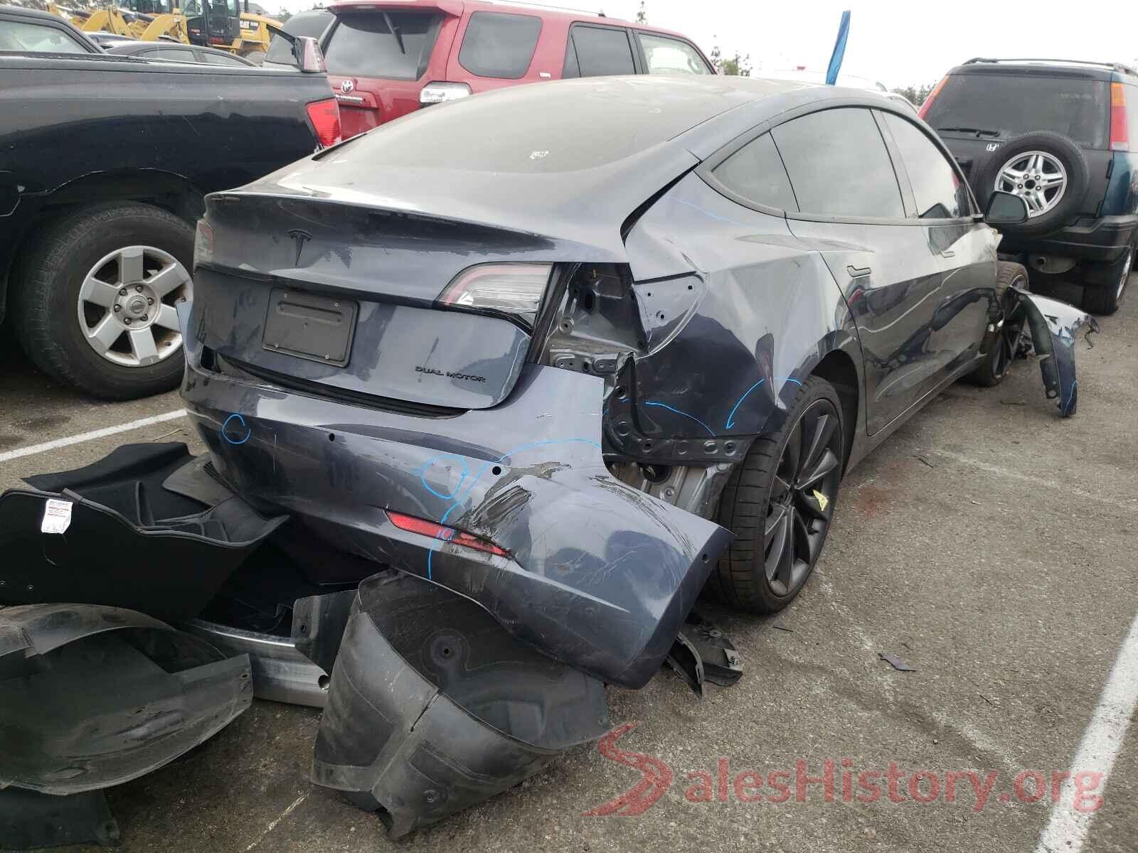 5YJ3E1EC0LF642070 2020 TESLA MODEL 3