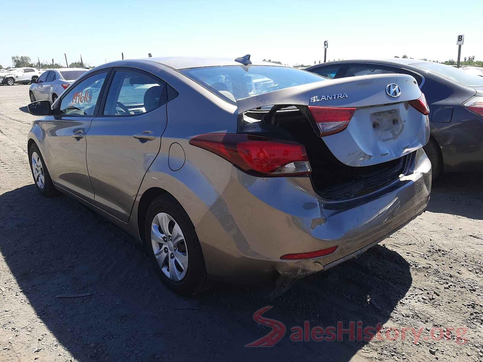 5NPDH4AE0GH698375 2016 HYUNDAI ELANTRA