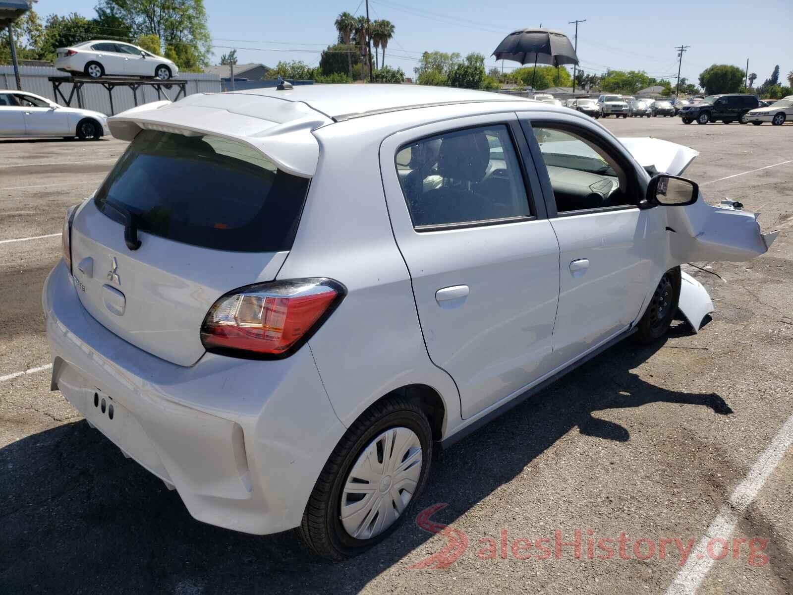 ML32AUHJ4MH001205 2021 MITSUBISHI MIRAGE