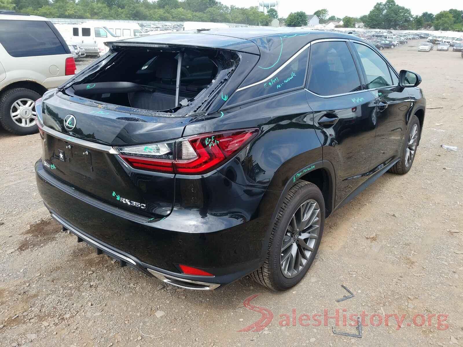 2T2SZMDA9LC225161 2020 LEXUS RX350