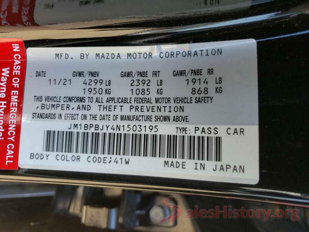 JM1BPBJY4N1503195 2022 MAZDA 3