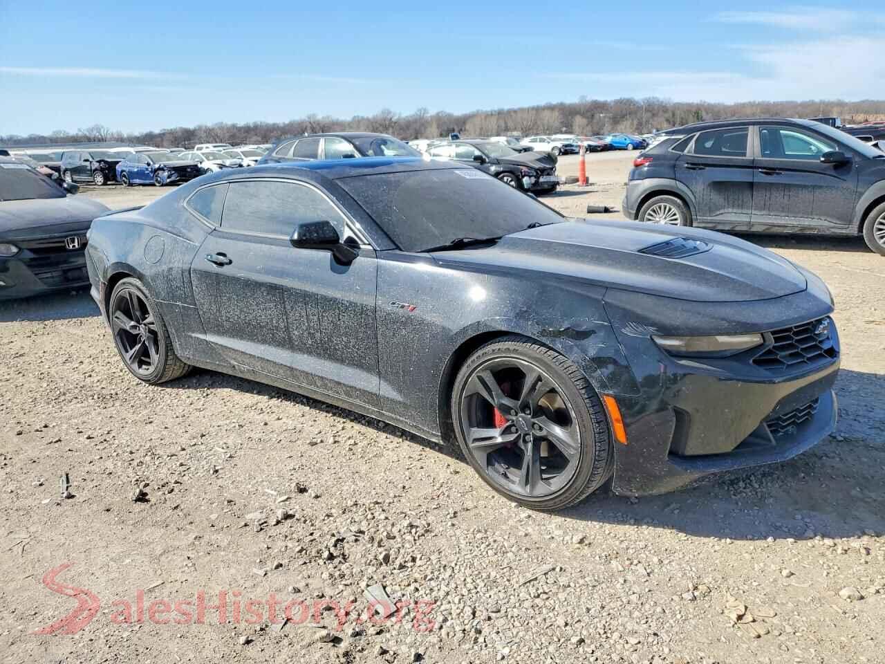 2020 CHEVROLET CAMARO VIN 1G1FF1R73L0100623, rear 3/4 view