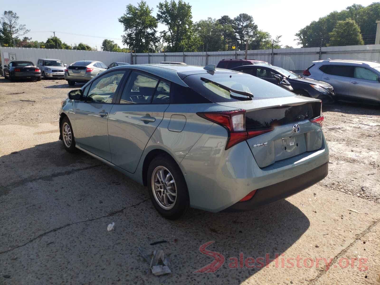 JTDKARFU6L3109070 2020 TOYOTA PRIUS