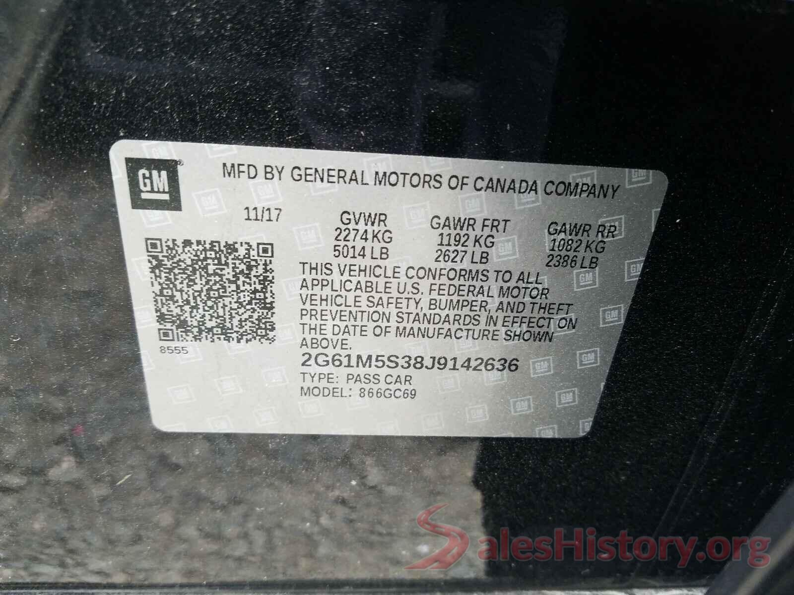 2G61M5S38J9142636 2018 CADILLAC XTS