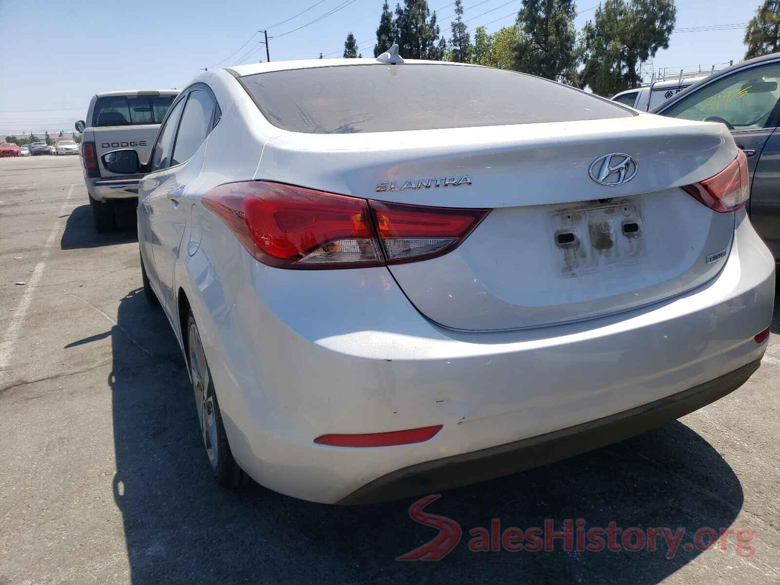 5NPDH4AE7GH736541 2016 HYUNDAI ELANTRA