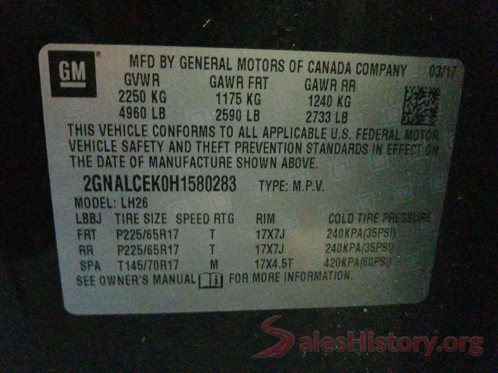 2GNALCEK0H1580283 2017 CHEVROLET EQUINOX