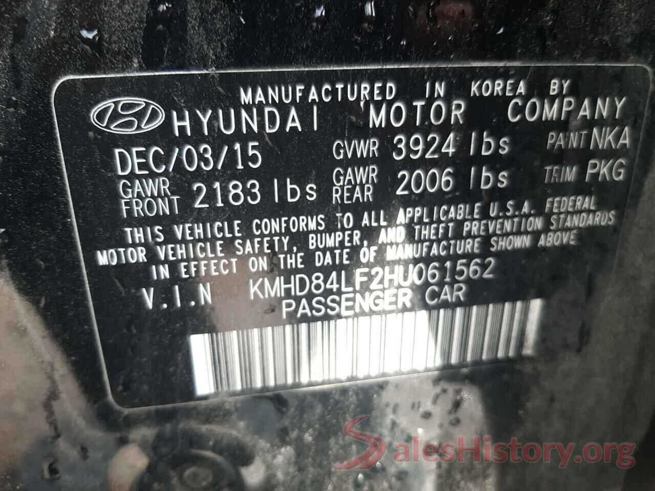 KMHD84LF2HU061562 2017 HYUNDAI ELANTRA